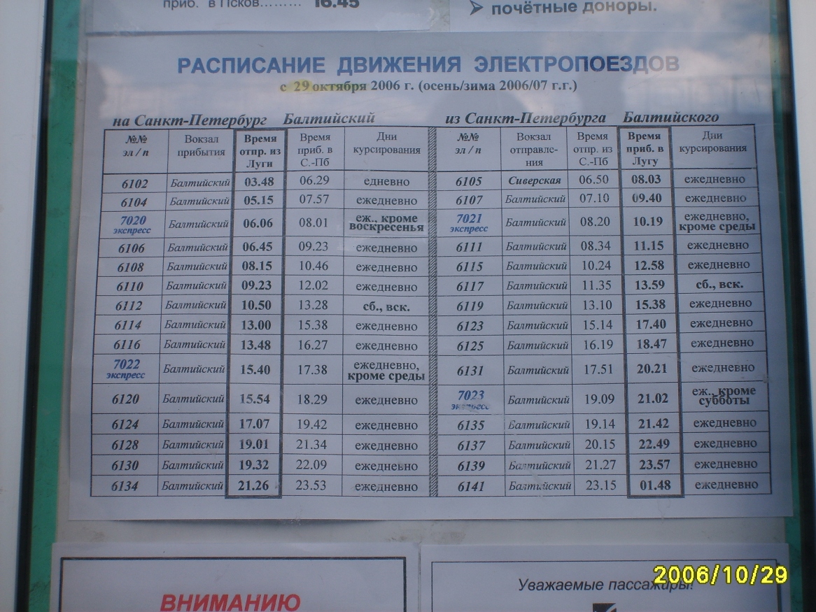 Расписание электричек балтийский вокзал петербург гатчина