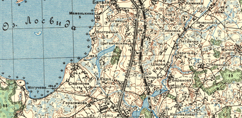Участок Батали - 547 км в 1937 году